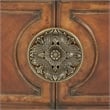 Michael Amini Villa Valencia China Cabinet with Lighting - Classic Chestnut