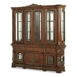 Michael Amini Villa Valencia China Cabinet with Lighting - Classic Chestnut