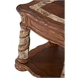 Michael Amini Villa Valencia Wood End Table - Classic Chestnut