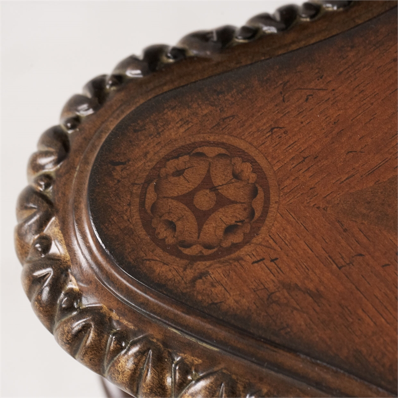Michael Amini Villa Valencia Wood Writing Desk - Classic Chestnut