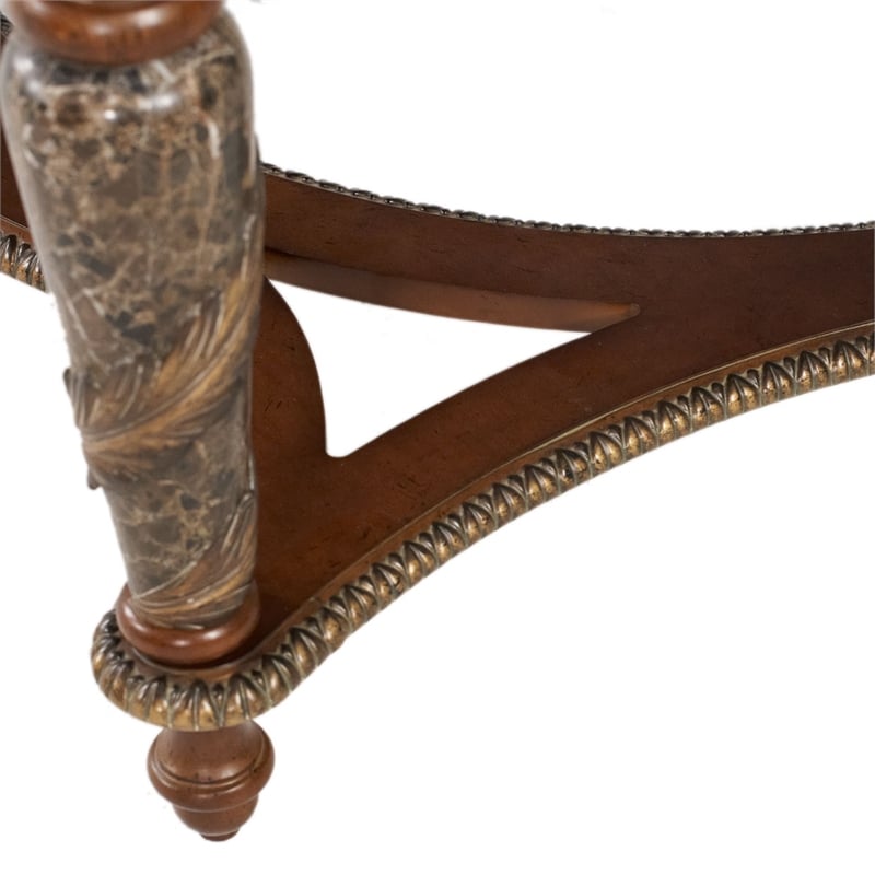Michael Amini Villa Valencia Wood Writing Desk - Classic Chestnut