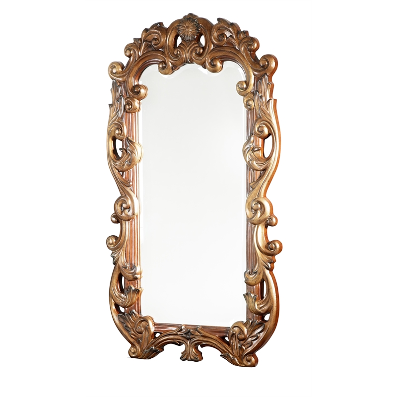 Michael Amini Villa Valencia Wood Bachelor's Chest with Mirror - Classic Chest