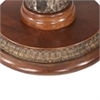 Michael Amini Villa Valencia Wood Chair Side Table - Classic Chestnut