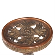 Michael Amini Villa Valencia Wood Chair Side Table - Classic Chestnut