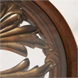 Michael Amini Villa Valencia Wood Chair Side Table - Classic Chestnut