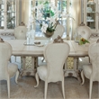 Michael Amini Platine de Royale Rectangular Wood Dining Table - Champagne Ivory