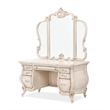 Michael Amini Platine de Royale Wood Vanity and Mirror Set - Champagne