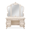 Michael Amini Platine de Royale Wood Vanity and Mirror Set - Champagne
