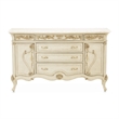 Michael Amini Platine de Royale Marble and Wood Sideboard - Champagne Ivory