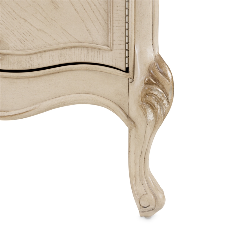 Michael Amini Platine de Royale Marble and Wood Sideboard - Champagne Ivory
