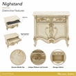 Platine de Royale Marble and Wood Nightstand - Champagne Ivory