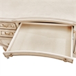 Michael Amini Platine de Royale Wood Vanity Desk - Champagne Ivory