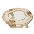 Michael Amini Platine de Royale Wood Chairside End Table - Champagne Ivory