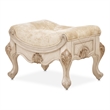 Michael Amini Platine de Royale Velvet Vanity Bench - Champagne