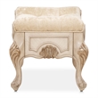 Michael Amini Platine de Royale Velvet Vanity Bench - Champagne