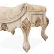 Michael Amini Platine de Royale Velvet Vanity Bench - Champagne