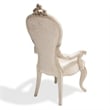 Michael Amini Platine de Royale Velvet Dining Chair - Set of 2 - Champagne Ivory