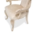 Michael Amini Platine de Royale Velvet Dining Chair - Set of 2 - Champagne Ivory