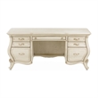 Michael Amini Platine de Royale Wood Desk - Champagne Ivory