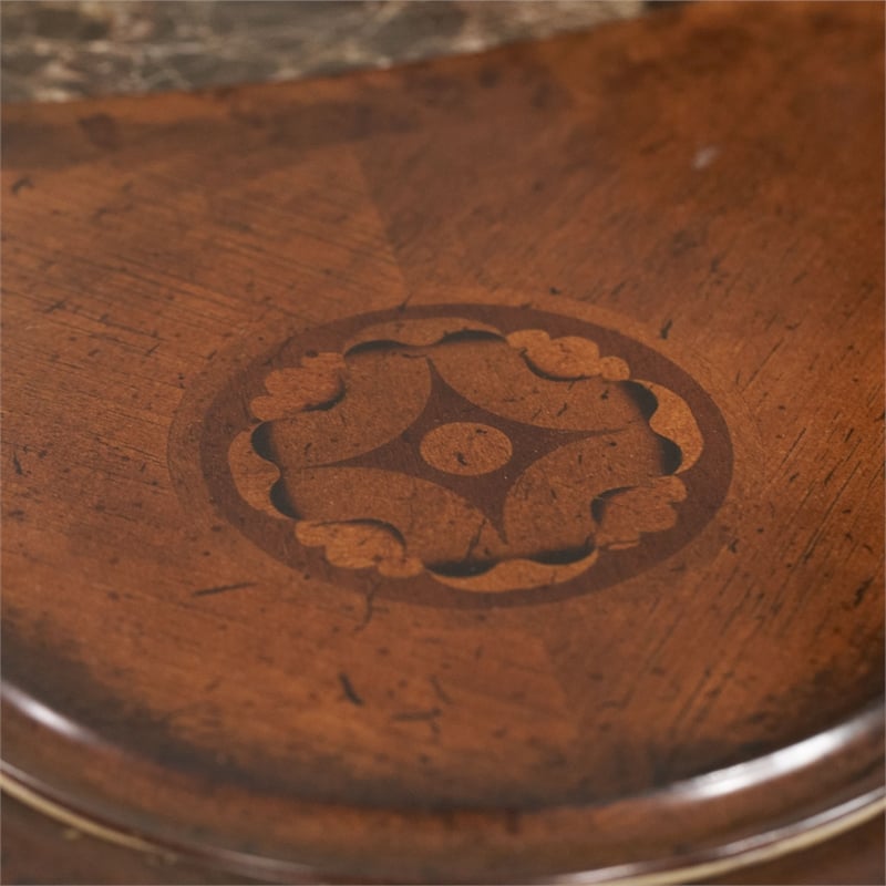 Michael Amini Villa Valencia Wood Bedside Chest - Classic Chestnut