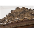 Michael Amini Villa Valencia Wood Floor Mirror with Storage - Classic Chestnut