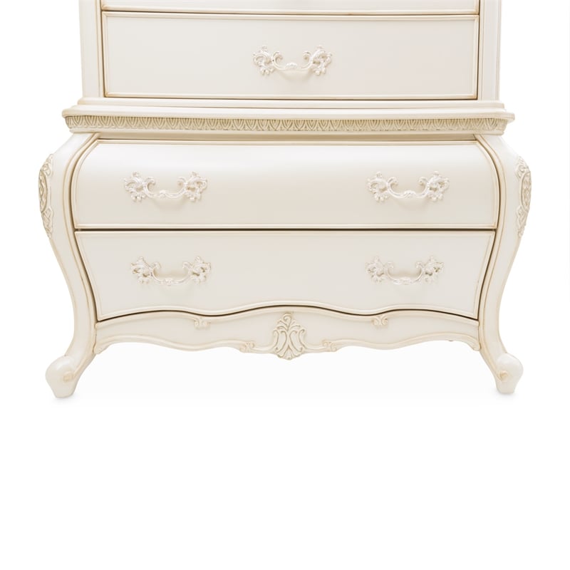 Michael Amini Lavelle 6-Drawer Wood Chest - Classic Pearl