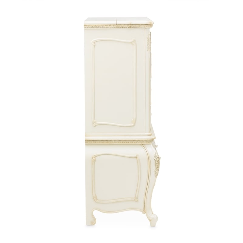 Michael Amini Lavelle 6-Drawer Wood Chest - Classic Pearl