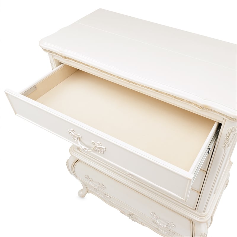 Michael Amini Lavelle 6-Drawer Wood Chest - Classic Pearl