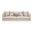 Michael Amini Camden Court Sofa - Natural Flax/Platinum