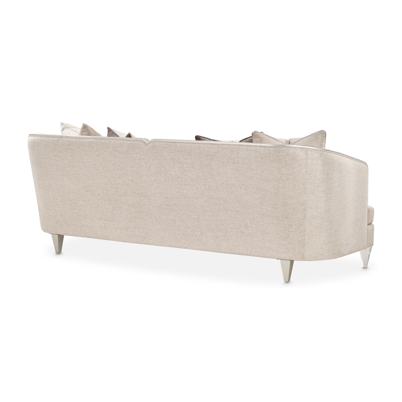 Michael Amini Camden Court Sofa - Natural Flax/Platinum