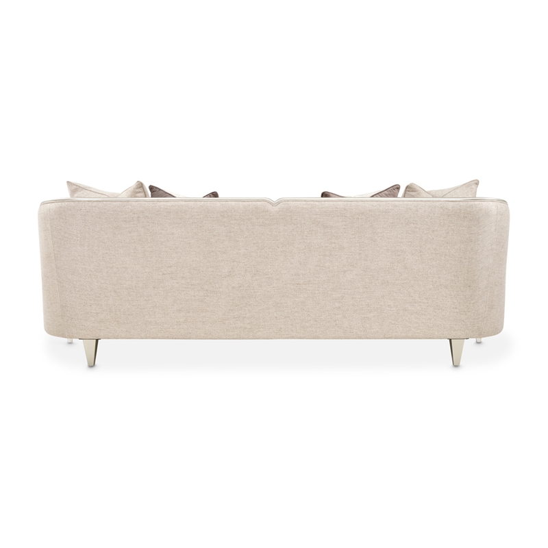 Michael Amini Camden Court Sofa - Natural Flax/Platinum