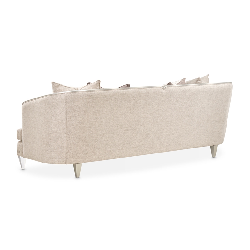 Michael Amini Camden Court Sofa - Natural Flax/Platinum