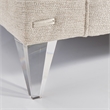 Michael Amini Camden Court Sofa - Natural Flax/Platinum