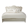 Villa Cherie Cal. King Channel Tufted Velvet Bed - Caramel
