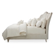 Villa Cherie Cal. King Channel Tufted Velvet Bed - Caramel