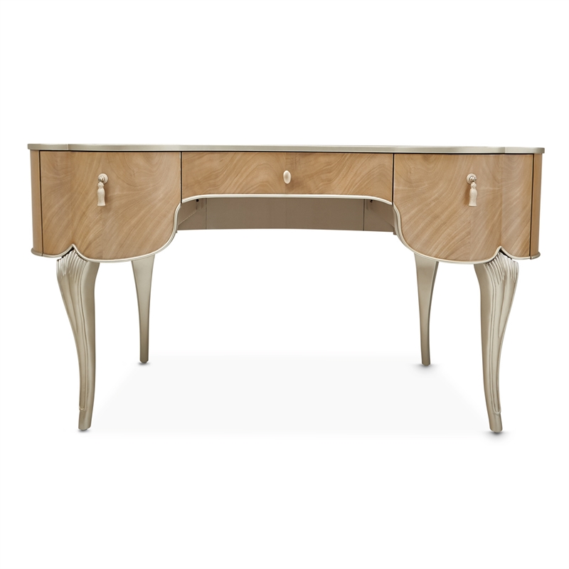 Michael Amini Villa Cherie Vanity - Caramel