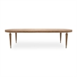 Michael Amini Villa Cherie Oval Dining Table - Caramel