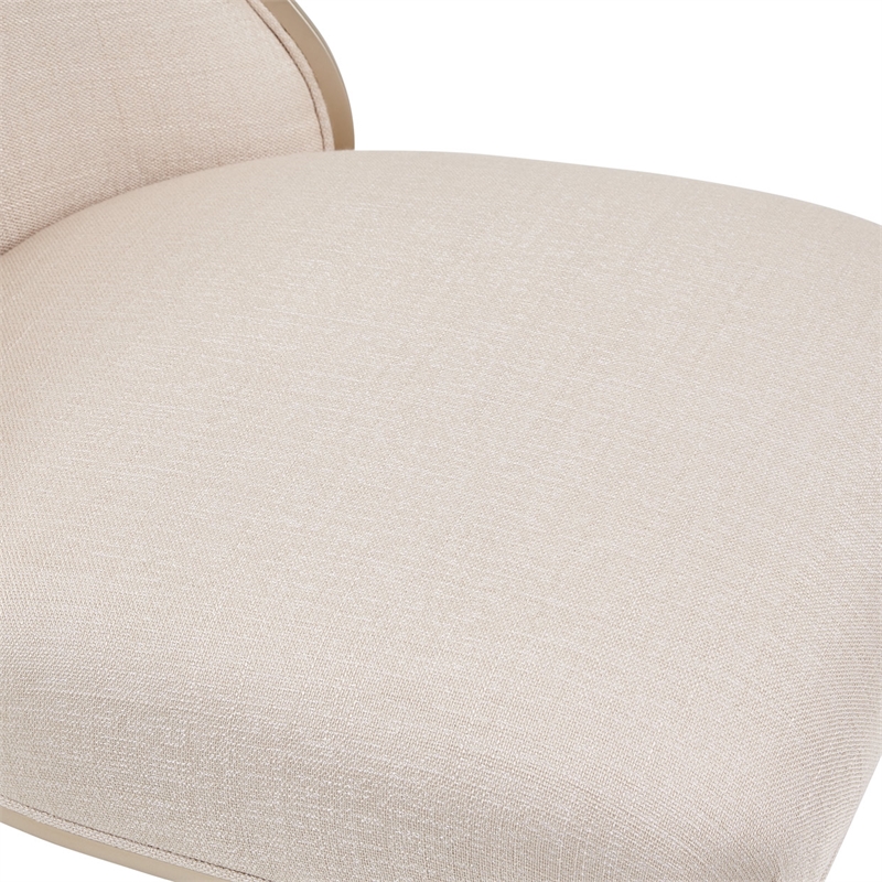 Michael Amini Villa Cherie Wood & Fabric Dining Side Chair - Caramel (Set of 2)