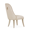 Michael Amini Villa Cherie Wood & Fabric Dining Side Chair - Caramel (Set of 2)