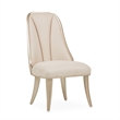 Michael Amini Villa Cherie Wood & Fabric Dining Side Chair - Caramel (Set of 2)