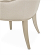 Michael Amini Villa Cherie Wood & Fabric Dining Arm Chair - Caramel