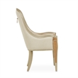 Michael Amini Villa Cherie Wood & Fabric Dining Arm Chair - Caramel