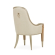 Michael Amini Villa Cherie Wood & Fabric Dining Arm Chair - Caramel