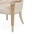 Michael Amini Villa Cherie Wood & Fabric Dining Arm Chair - Caramel