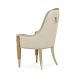Michael Amini Villa Cherie Wood & Fabric Dining Arm Chair - Caramel