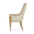 Michael Amini Villa Cherie Wood & Fabric Dining Arm Chair - Caramel