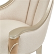 Michael Amini Villa Cherie Wood & Fabric Dining Arm Chair - Caramel