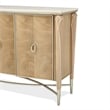 Michael Amini Villa Cherie Wood & Marble Sideboard - Caramel