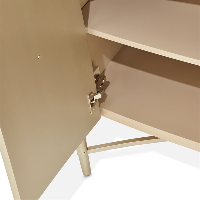 Michael Amini Villa Cherie Wood & Marble Sideboard - Caramel