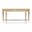 Michael Amini Villa Cherie Wood & Glass Console Table - Caramel